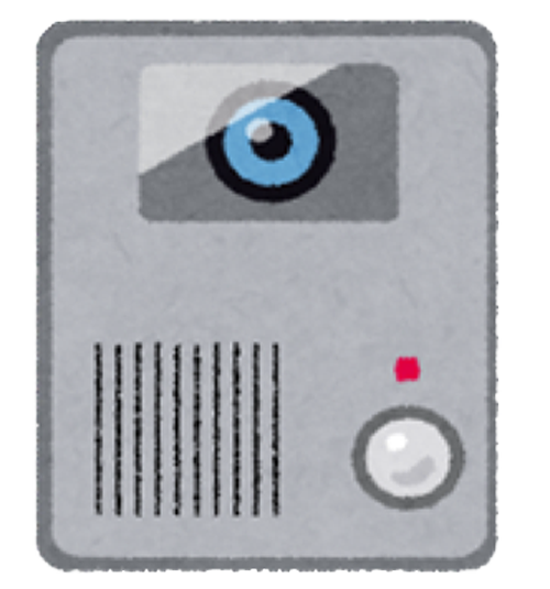 テレビドアホンのイラスト